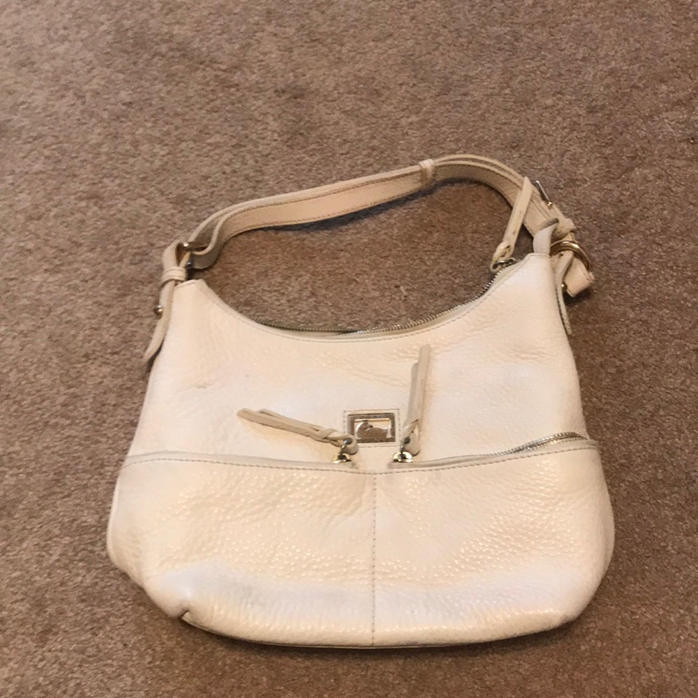 Dooney & Bourke Cream Leather Handbag! Used